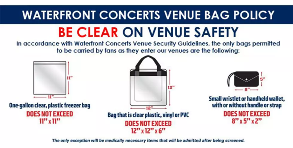 Waterfront Concerts Adopts &#8216;Clear Bag&#8217; Policy