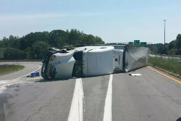 Tractor Trailer Rollover Closes Falmouth Spur Ramps