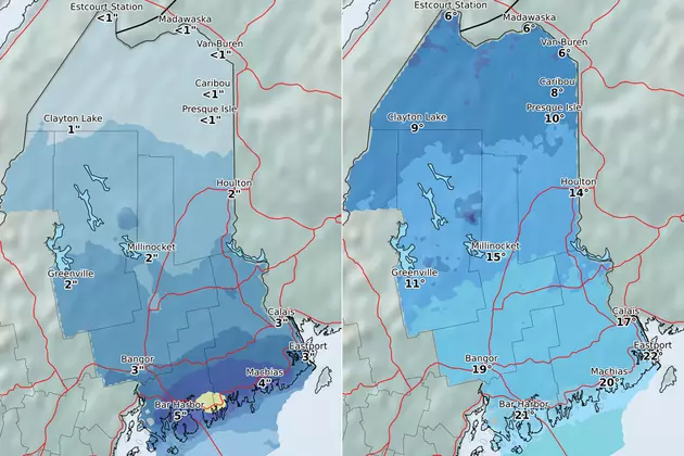 Snow, Cold Headed To Bangor, Down East Maine