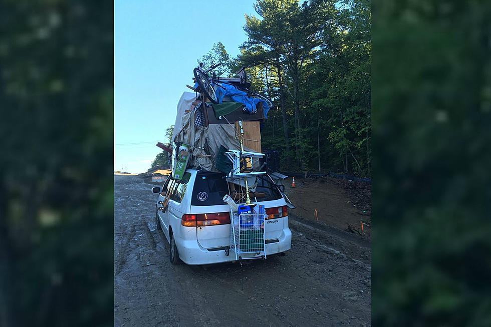 New Hampshire Police Pull Over Vehicle With Numerous Items Piled High On Roof