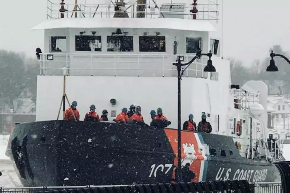 Watch The Coast Guard Make Snow Cones Out Of The Icy Penobscot