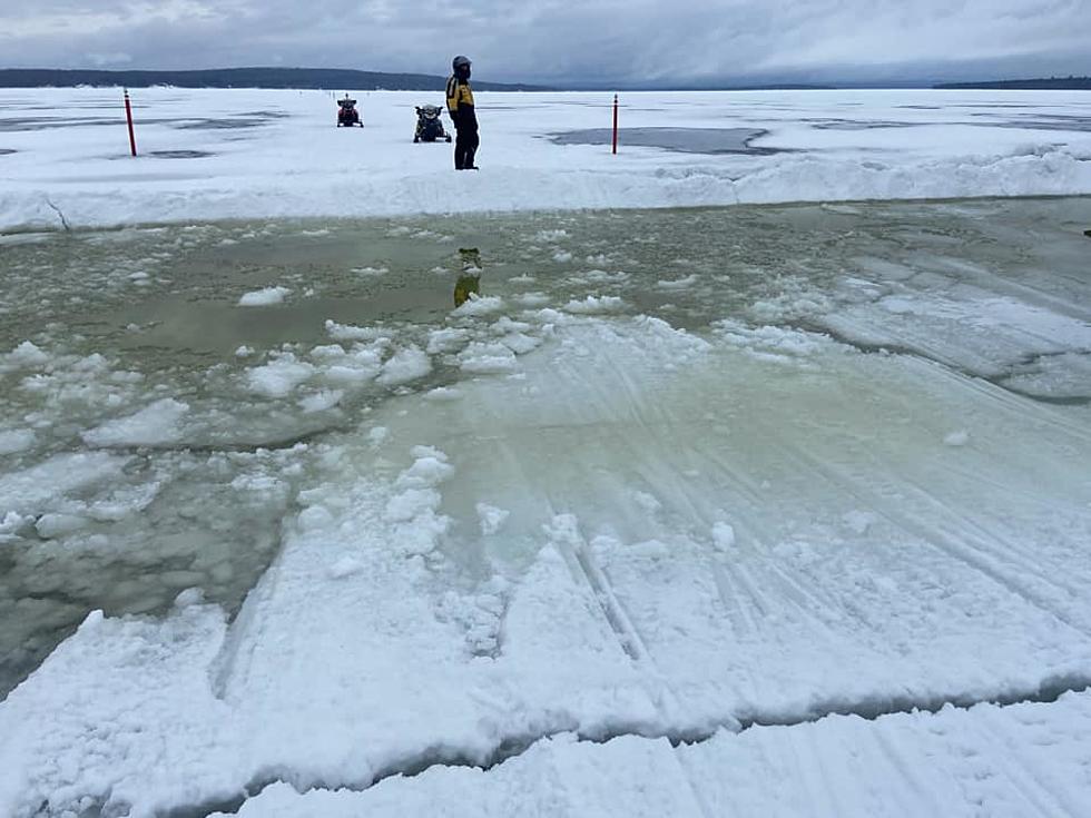 Pressure Ridges on Moosehead Lake Prompt Warning to Snowmobilers