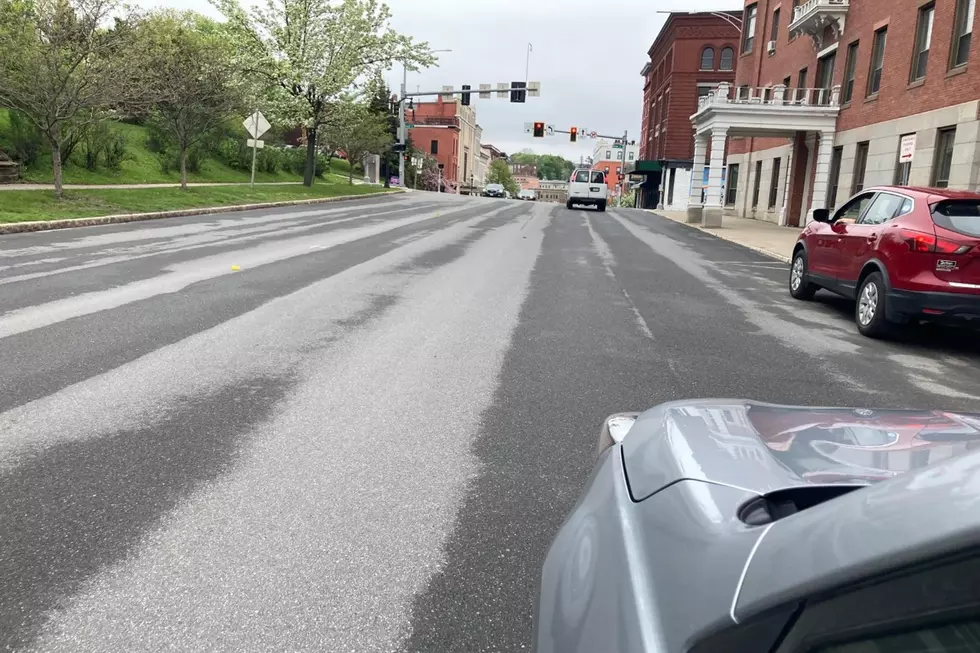 Bangor Getting Ready to Paint Lane Indicating Lines on Streets