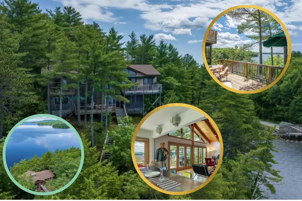 Tree Top Views from This Spectacular Ellsworth Waterfront Home