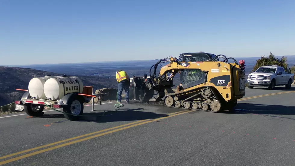 Winter and Spring Road Construction in Acadia National Park