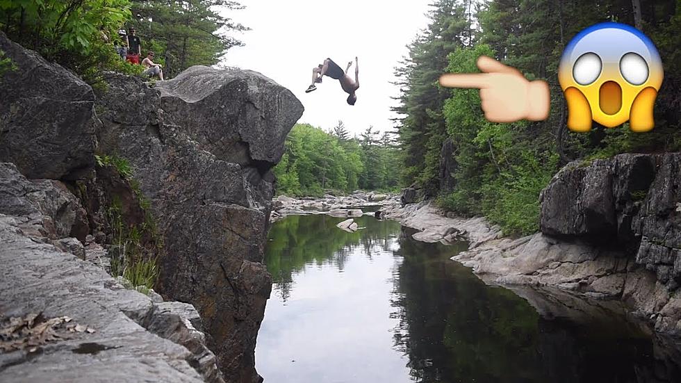 Cliff Jumping In Maine [VIDEO]