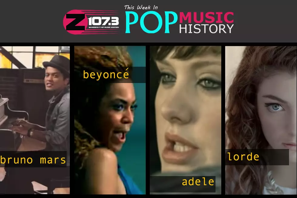 Z107.3’s This Week in Pop Music History: Adele, Bruno Mars, Beyoncé and more [VIDEOS]