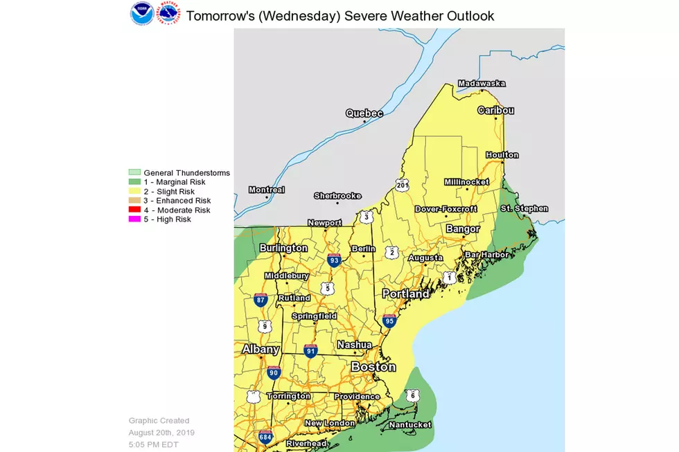 Scattered Severe Storms Expected for Wednesday