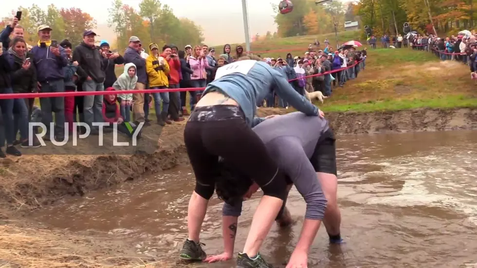 Watch Highlights From Wife Carrying Contest At Sunday River