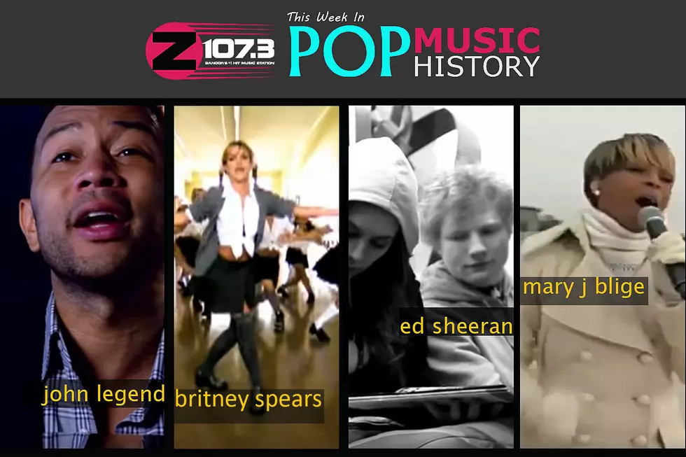Z107.3’s This Week in Pop Music History: Ed Sheeran, Britney Spears, John Legend and more [VIDEOS]