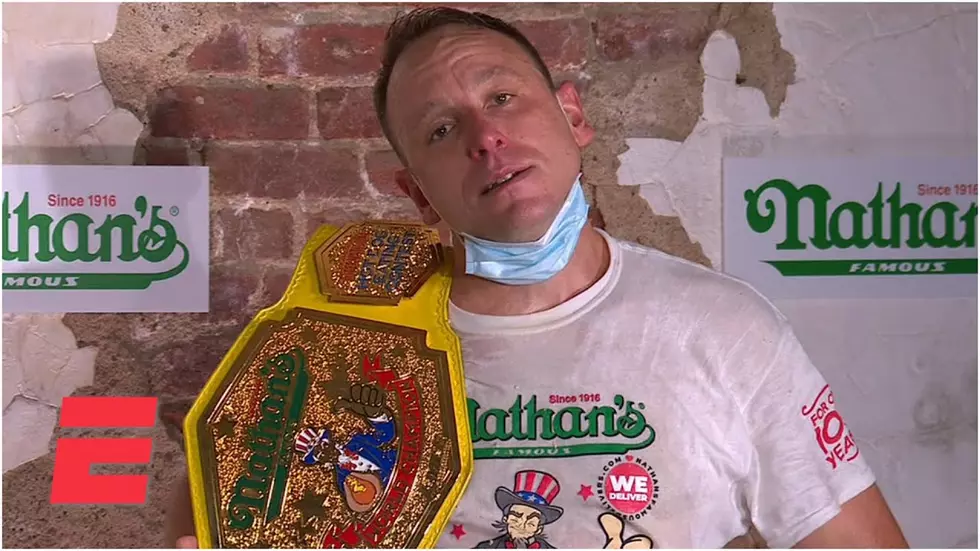 Watch Joey Chestnut Destroy 75 Hot Dogs To Win Nathan’s Title