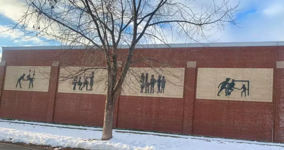 What’s The Deal With The Art On The Side Of This Bangor School?