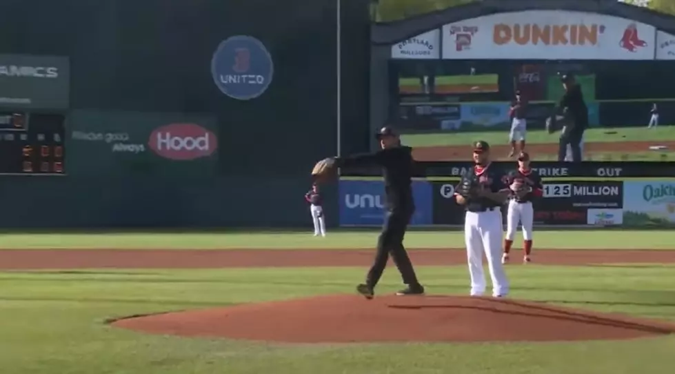 Watch McDreamy Throw A Sweet First Pitch At The Sea Dogs Game