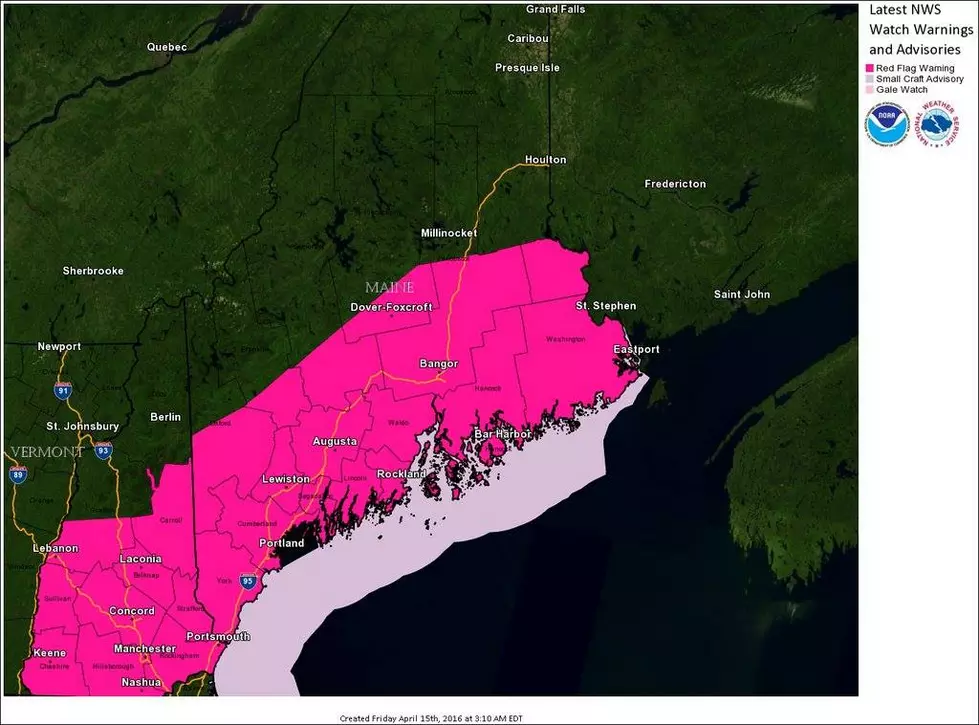 Red Flag Warning In Effect Friday