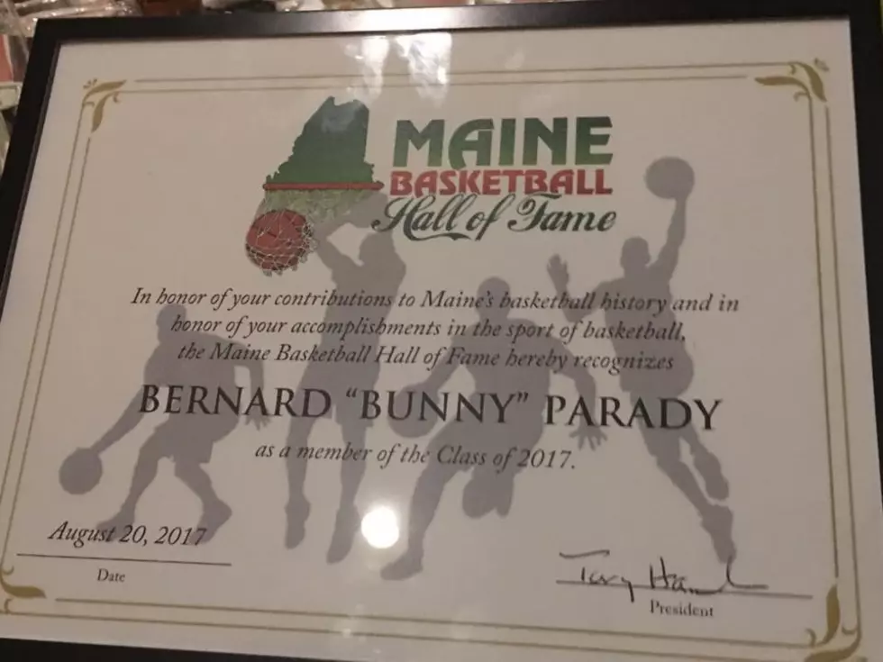 Induction Ceremony For Bernard “Bunny” Parady Into the Maine Basketball Hall of Fame [VIDEO]