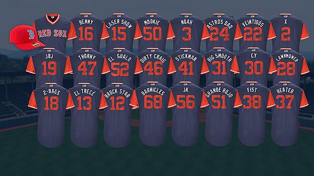 Red Sox Player&#8217;s Weekend Jerseys