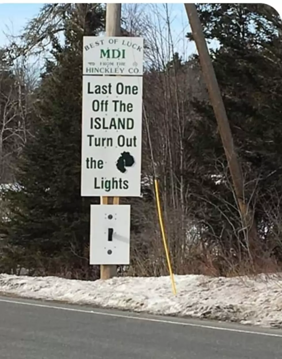 Last One Off the Island Sign Updated