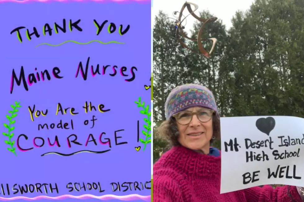 Maine School Nurses Thank Nurses on the Frontline [VIDEO] #heartsforhealthcare