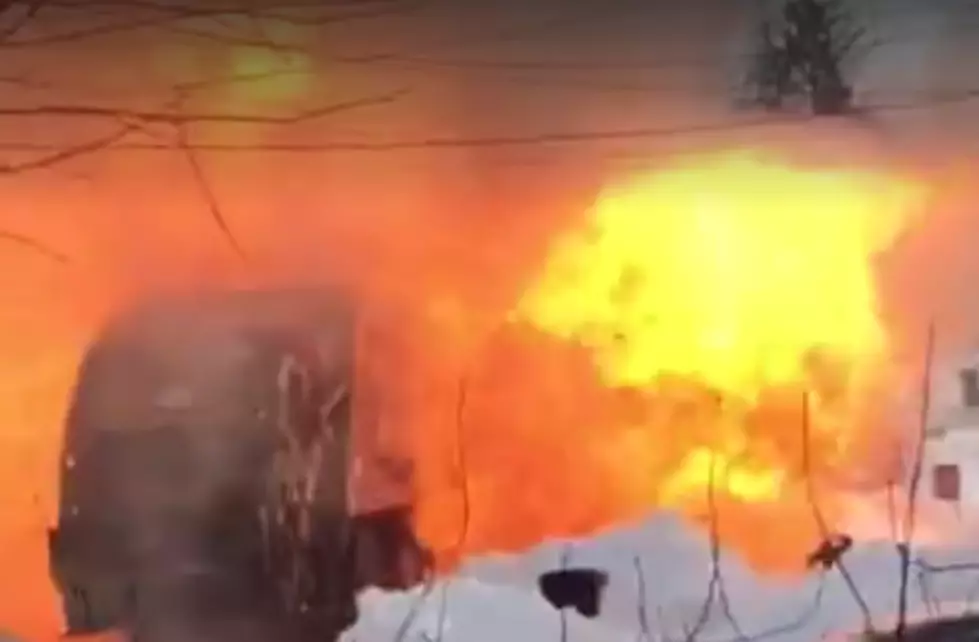 Watch a Garbage Truck Burst Into Flames and Explode [VIDEO]