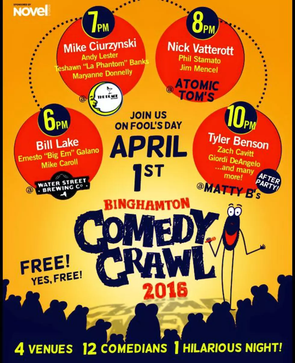 Binghamton Comedy Crawl &#8211; Next Friday!