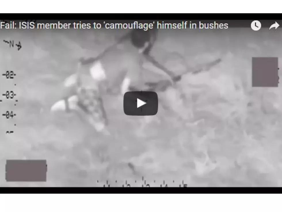 Idiot ISIS Member Tried To Hide From Helicopter [WATCH]