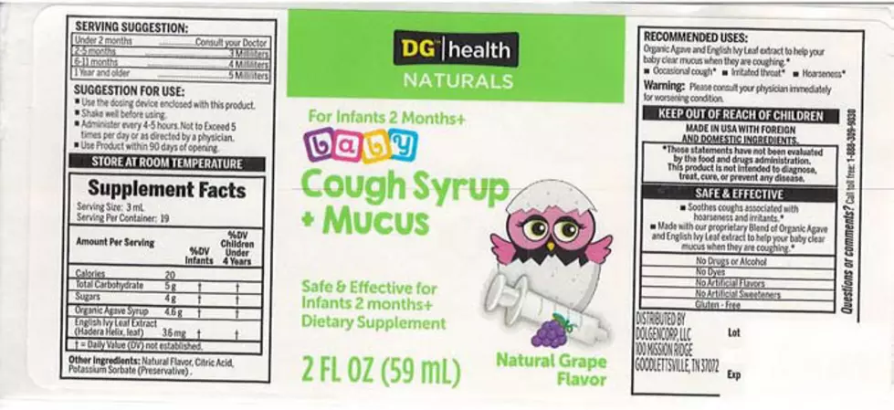 Cough Syrup for Infants Recalled Because It May Contain Bacteria