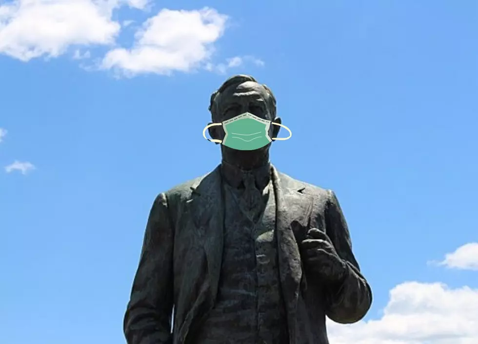 See Photos of Binghamton Area Statues Wearing Masks