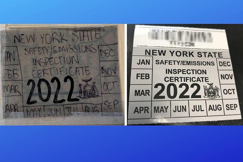 Ever See A Fake New York State Inspection Sticker As Bad As This?