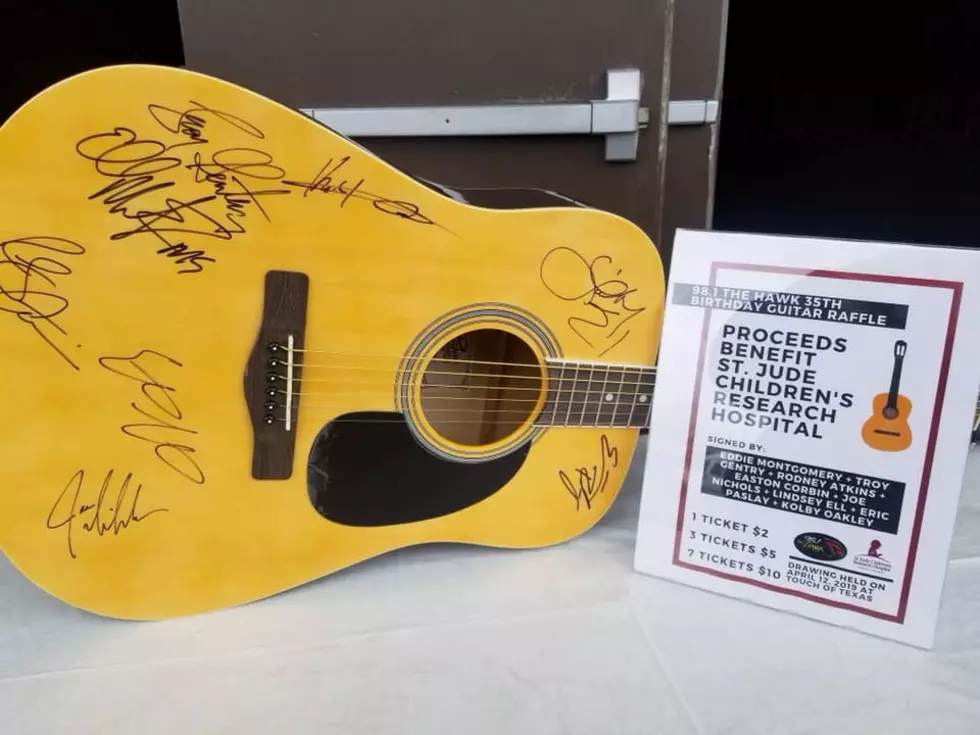 98.1 The Hawk’s Guitar Raffle to Benefit St. Jude Children’s Research Hospital