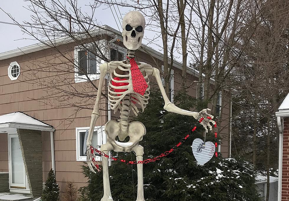 12-Foot Tall Skeleton In Endwell Has a Personality All of Its Own