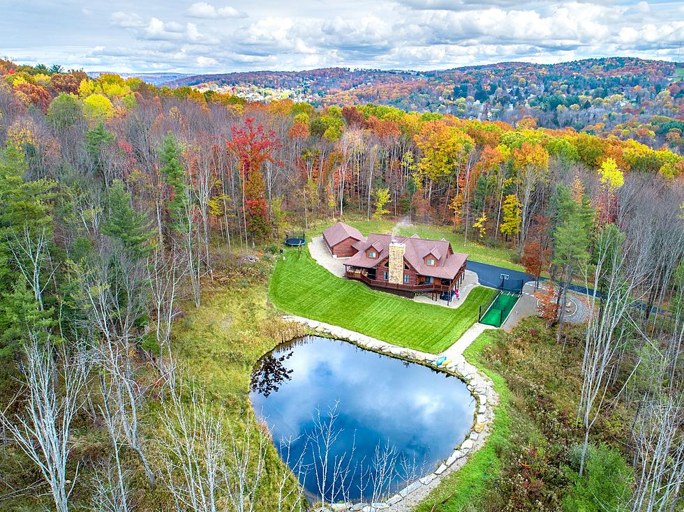 Luxury Log Cabin in Binghamton Will Leave Your Jaw on the Floor