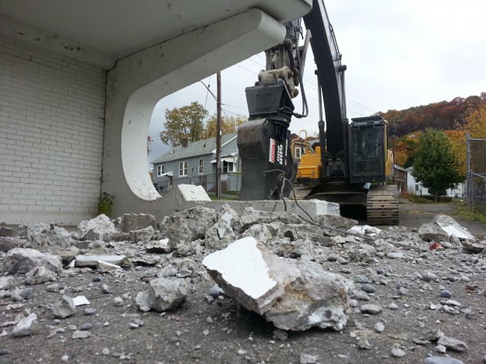 Binghamton First Ward Pool Demolition Starts