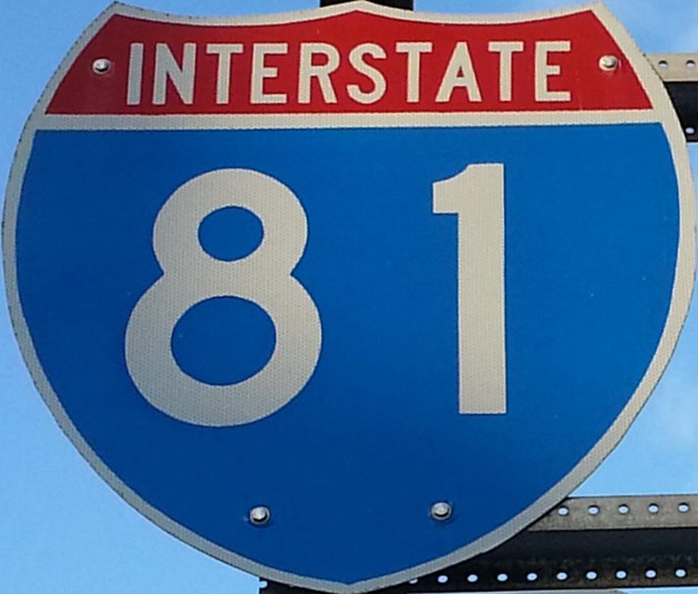 Hit & Run Driver Sends Cone Flying Into Windshield on I-81