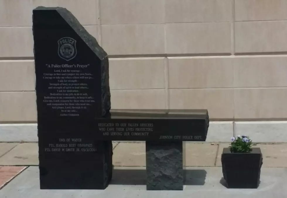 Monument Dedicated at Johnson City Police Station