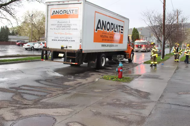 Diesel Spills After Truck Strikes Binghamton Hydrant