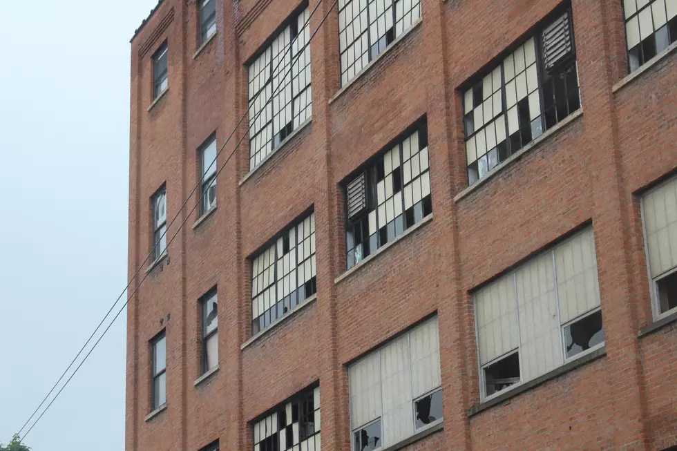 Vandals have smashed many of the windows in the abandoned building on North Page Avenue. (Photo: Bob Joseph/WNBF News)