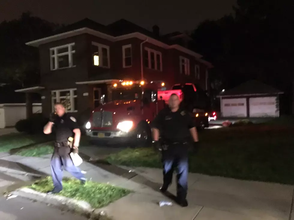 Authorities say Binghamton police found a loaded handgun, gloves and a black mask inside this truck abandoned at a Park Street apartment house. (Photo: Bob Joseph/WNBF News)