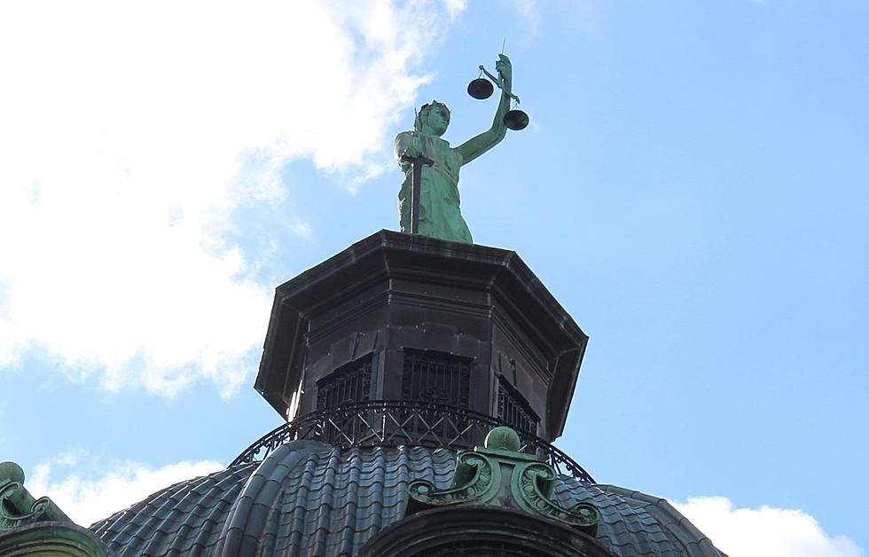 Scale Returned to Lady Justice Atop Broome Courthouse