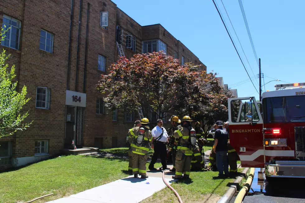 Binghamton firefighters at a Chapin Street apartment complex on July 19, 2018. (Photo: Bob Joseph/WNBF News)