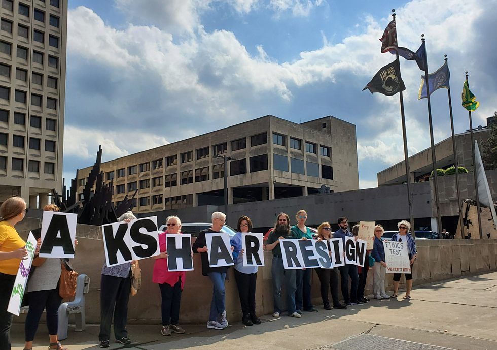 Downtown Binghamton Protest Held Seeking Akshar&#8217;s Resignation
