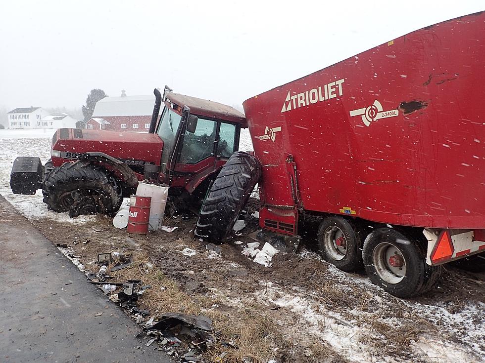 Snow Blamed for Pickup Truck-Agricultural Vehicle Crash in Preble