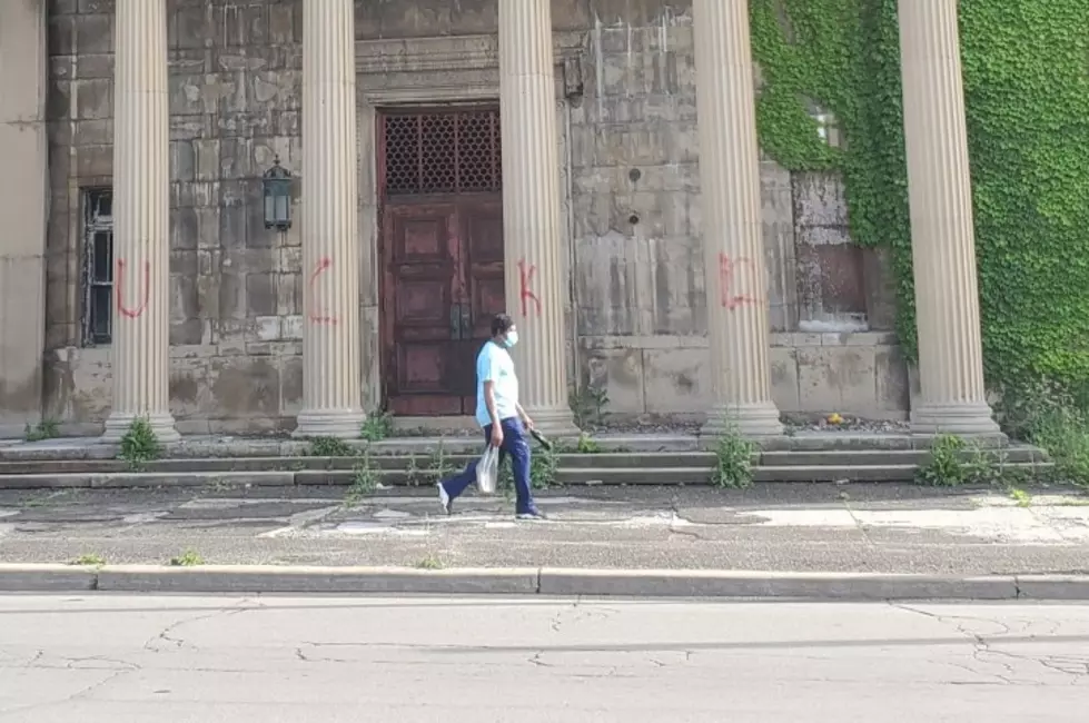 Anti-Police Graffiti Mars Binghamton Masonic Temple