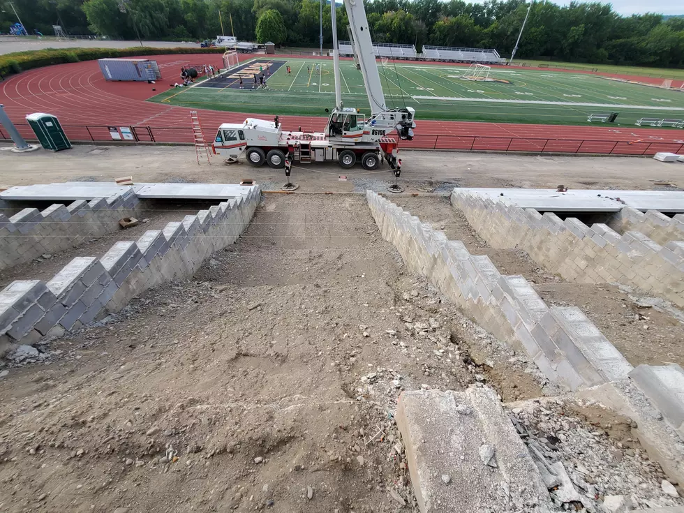 Concrete Risers Installed for Union-Endicott Stadium Makeover Job