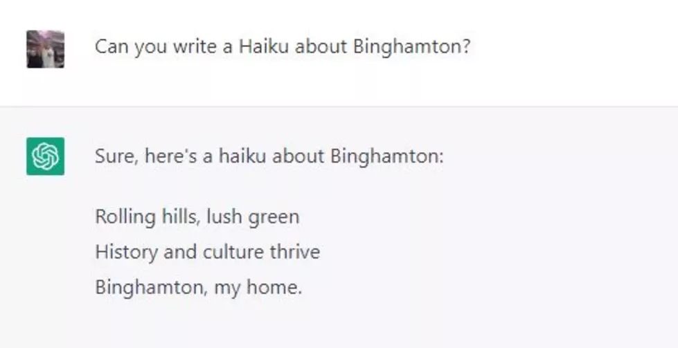 Chat GPT on Binghamton, New York