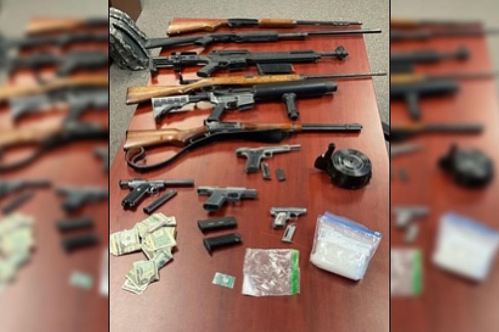 Town of Maine Man Arrested on 17 Weapon, Narcotics Charges