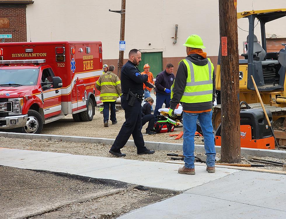 Worker Seriously Hurt at Binghamton Street Reconstruction Site