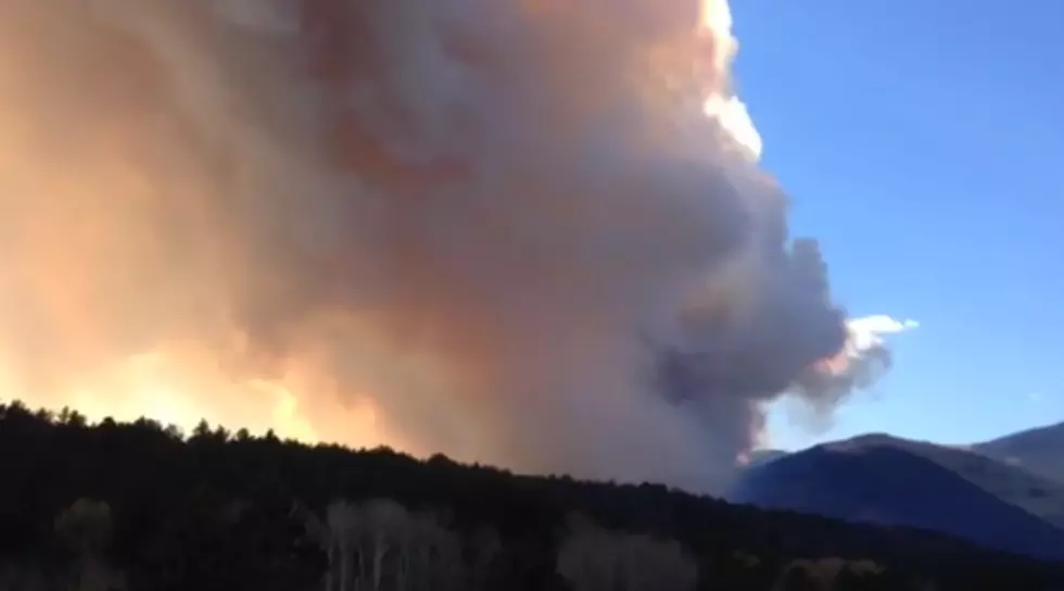 Wildfire Buring Near Estes Park In Rocky Mountain National Park (Fern Lake Fire)