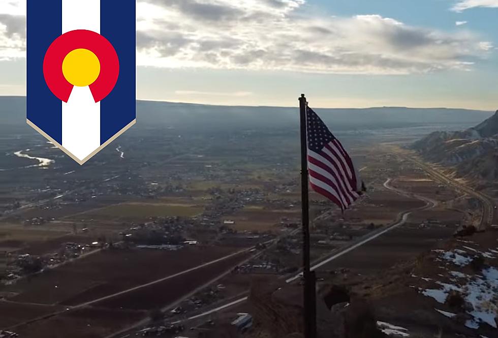 The Beautiful 100-Year Old American Flag Flying Over Colorado