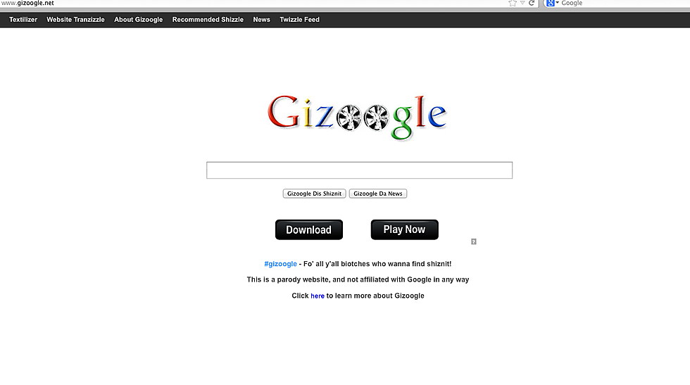 Gizoogle Puts a Ghetto Spin on Popular Search Engine