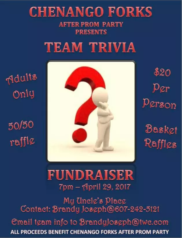 Trivia Night Fundraiser for Chenango Forks After Prom